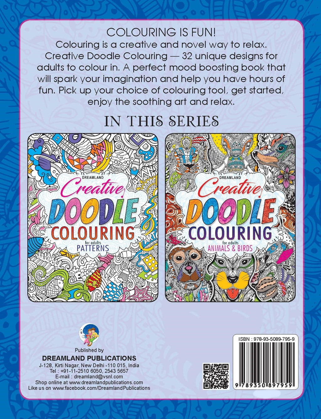 Dreamland Creative Doodle Colouring - Animals & Birds | Grocsy
