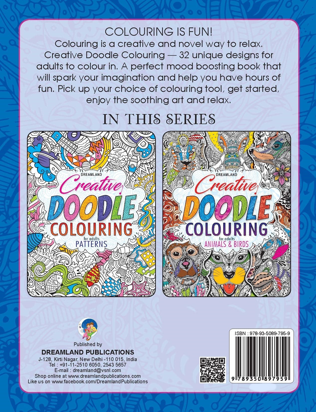 Dreamland Creative Doodle Colouring - Animals & Birds | Grocsy