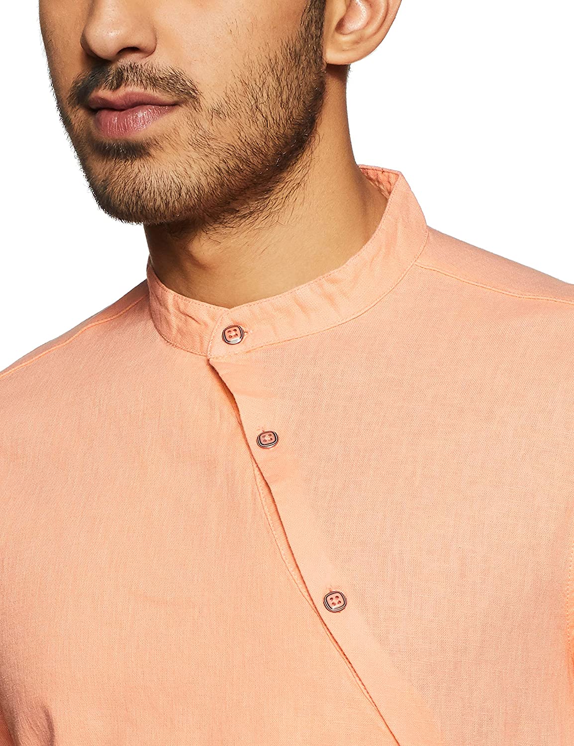 The Indian Garage Co Men Melon Kurta | Grocsy