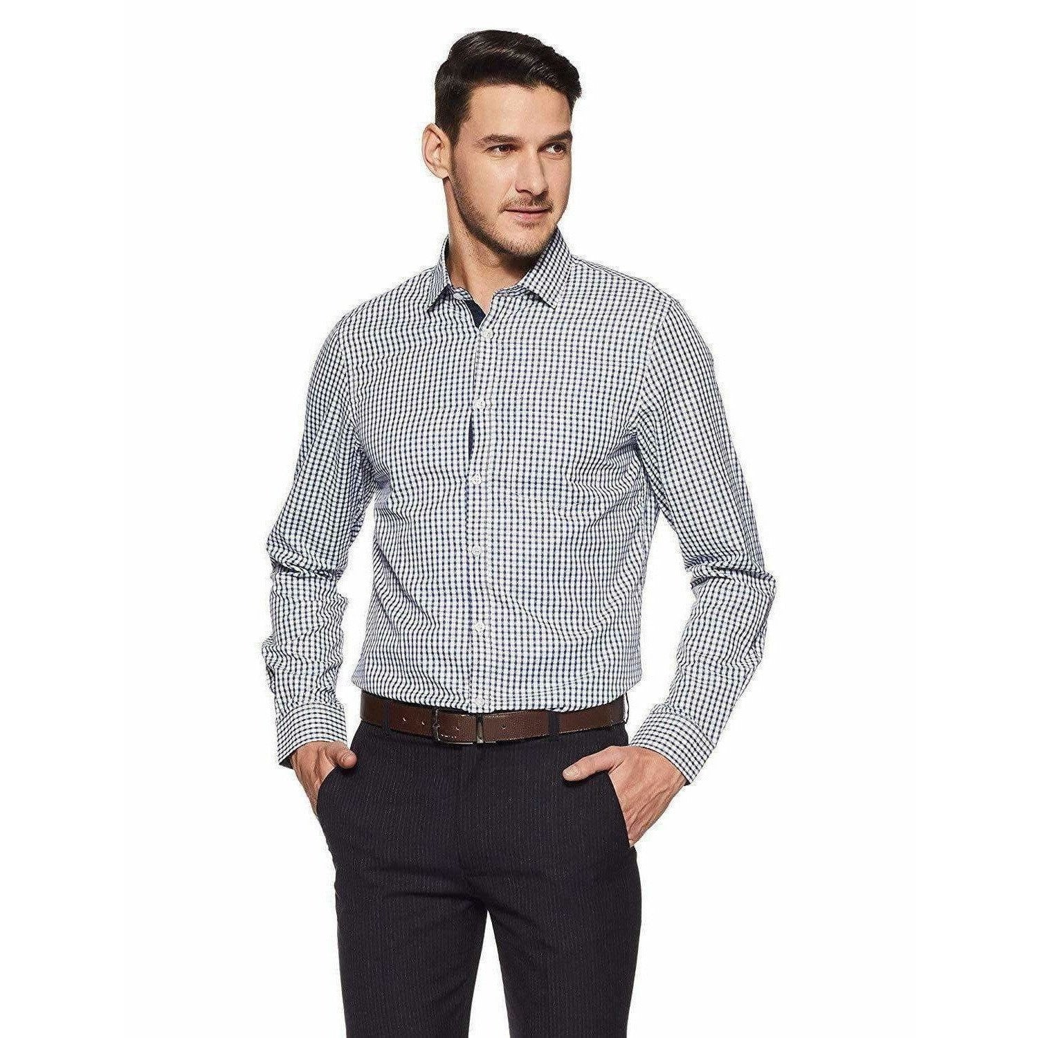 Men's Plain Regular Fit Formal Shirt | Grocsy