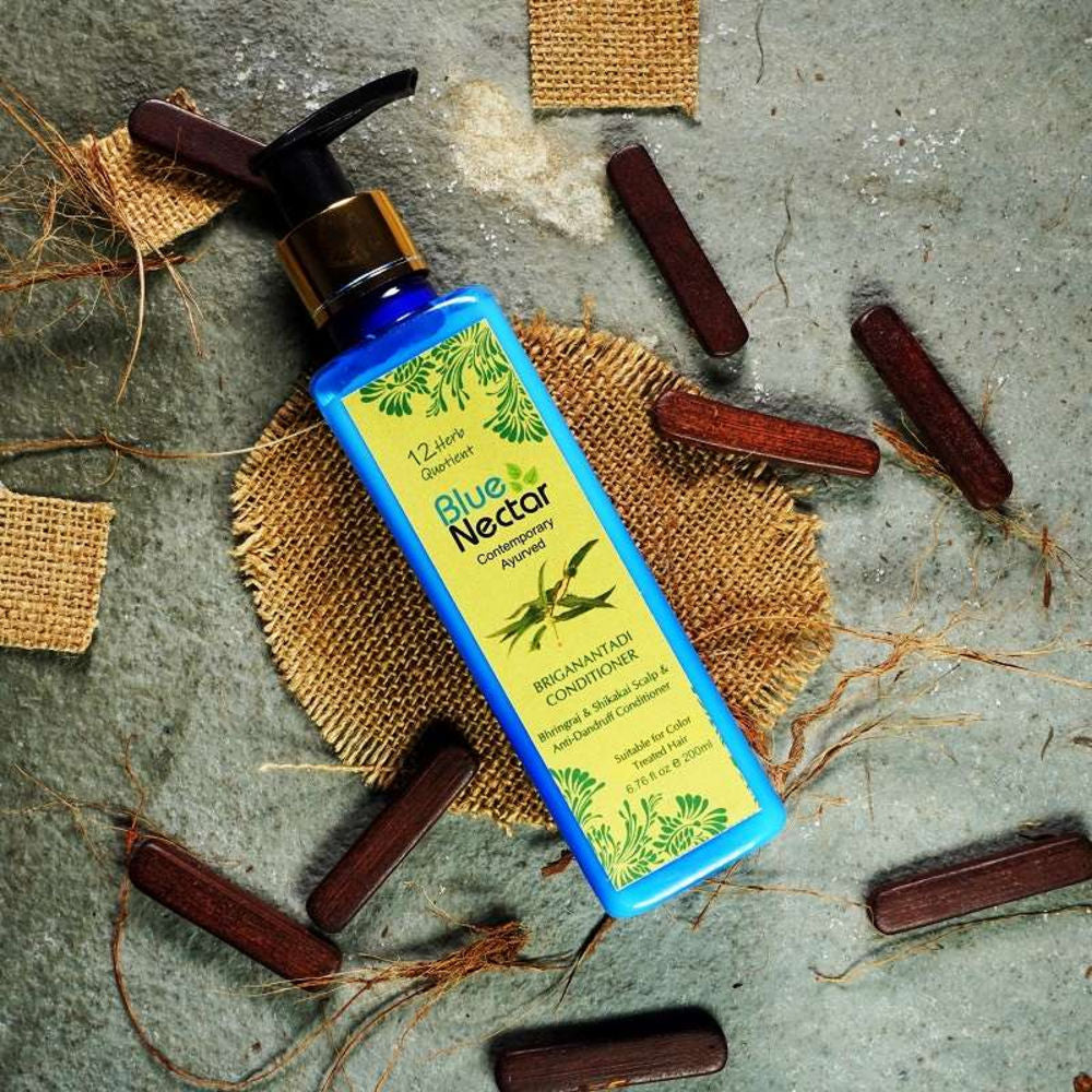 Blue Nectar Briganantadi Conditioner with Bhringraj & Shikakai | Grocsy