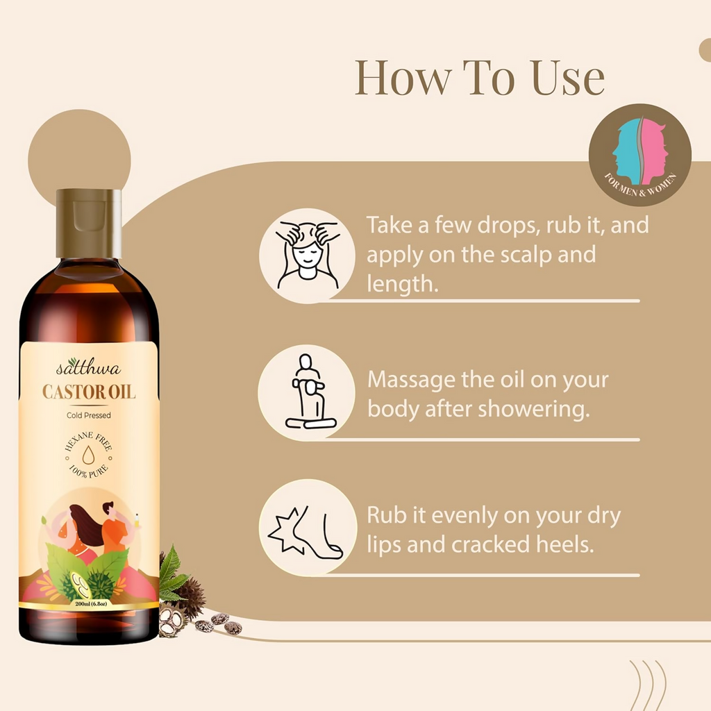 Satthwa Cold Pressed Castor Oil | Grocsy