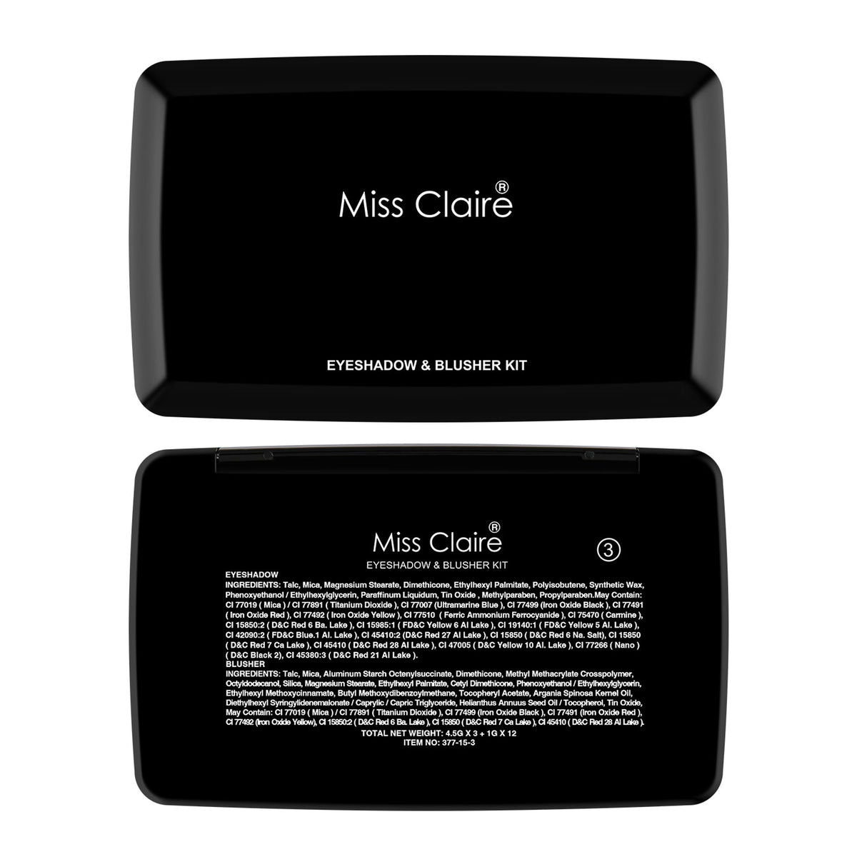 Miss Claire Eyeshadow & Blusher Kit - 377-15-3 | Grocsy