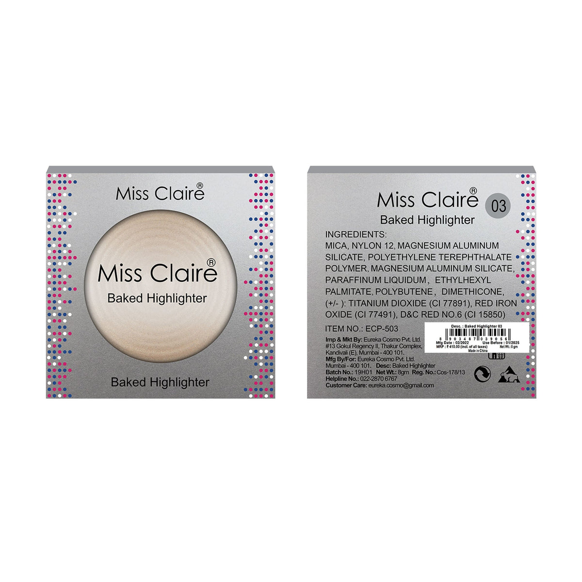 Miss Claire Baked Highlighter - 3 | Grocsy