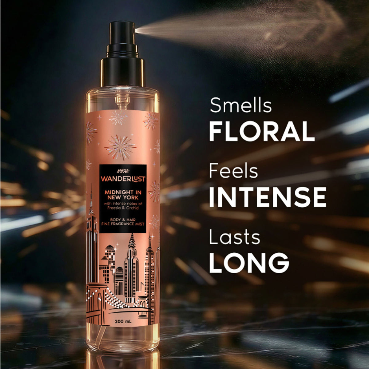 Wanderlust Fragrance Mist For Her - Midnight In New York | Grocsy