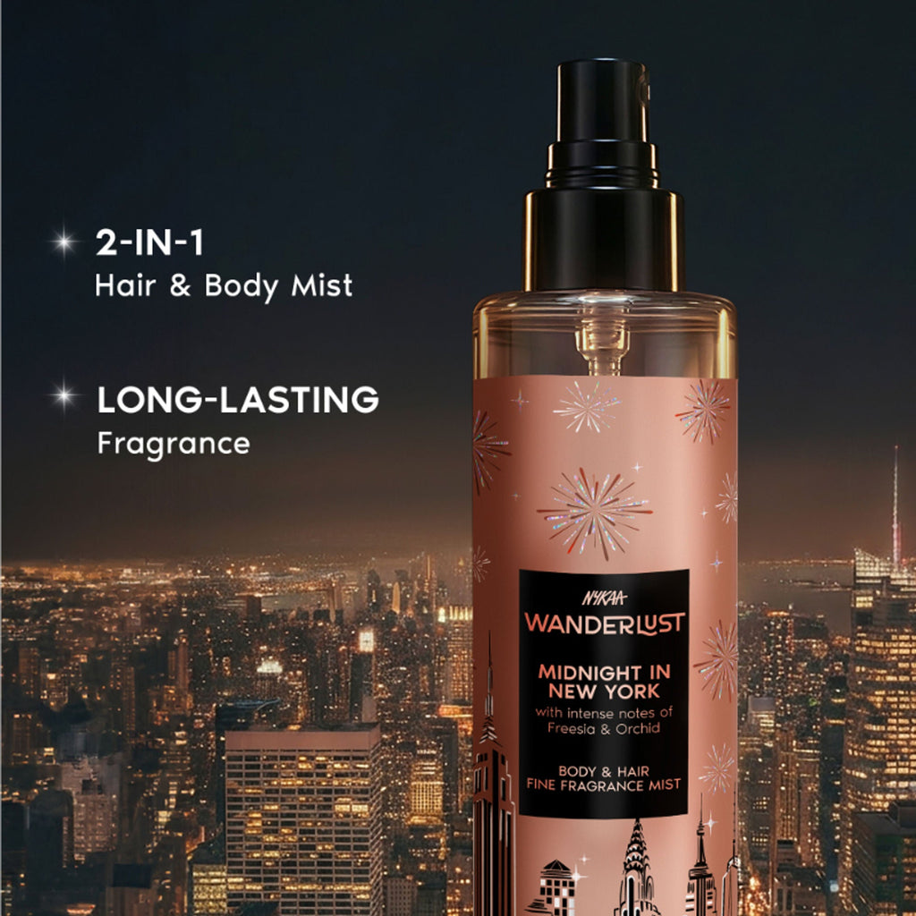Wanderlust Fragrance Mist For Her - Midnight In New York | Grocsy