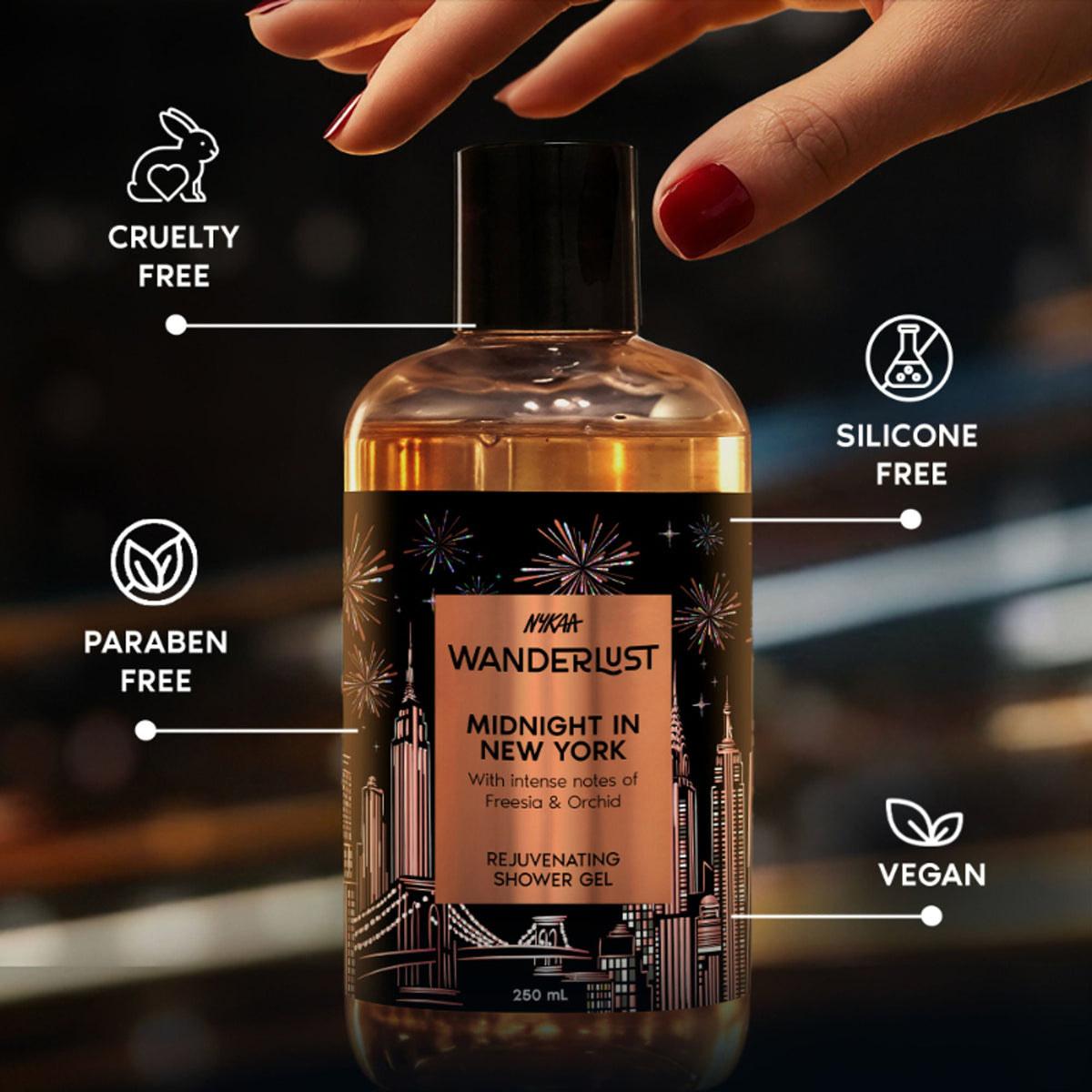 Wanderlust Shower Gels - Midnight In New York | Grocsy