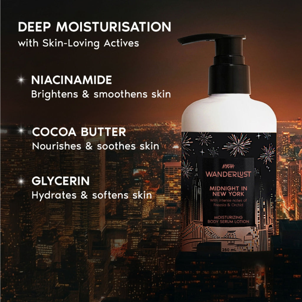Wanderlust Moisturizing Body Lotion - Midnight In New York | Grocsy