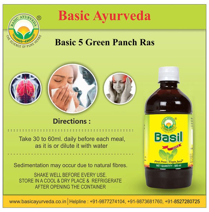 Basic Ayurveda Tulsi Ras (Basil Juice) | Grocsy