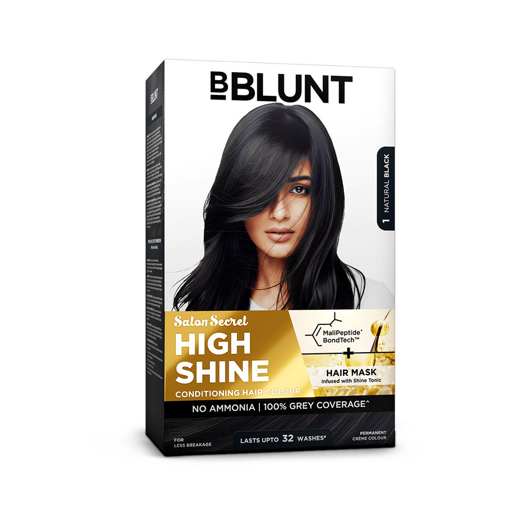 BBlunt Salon Secret High Shine Crème Hair Colour - Natural Black - Limited Time Offer | Grocsy