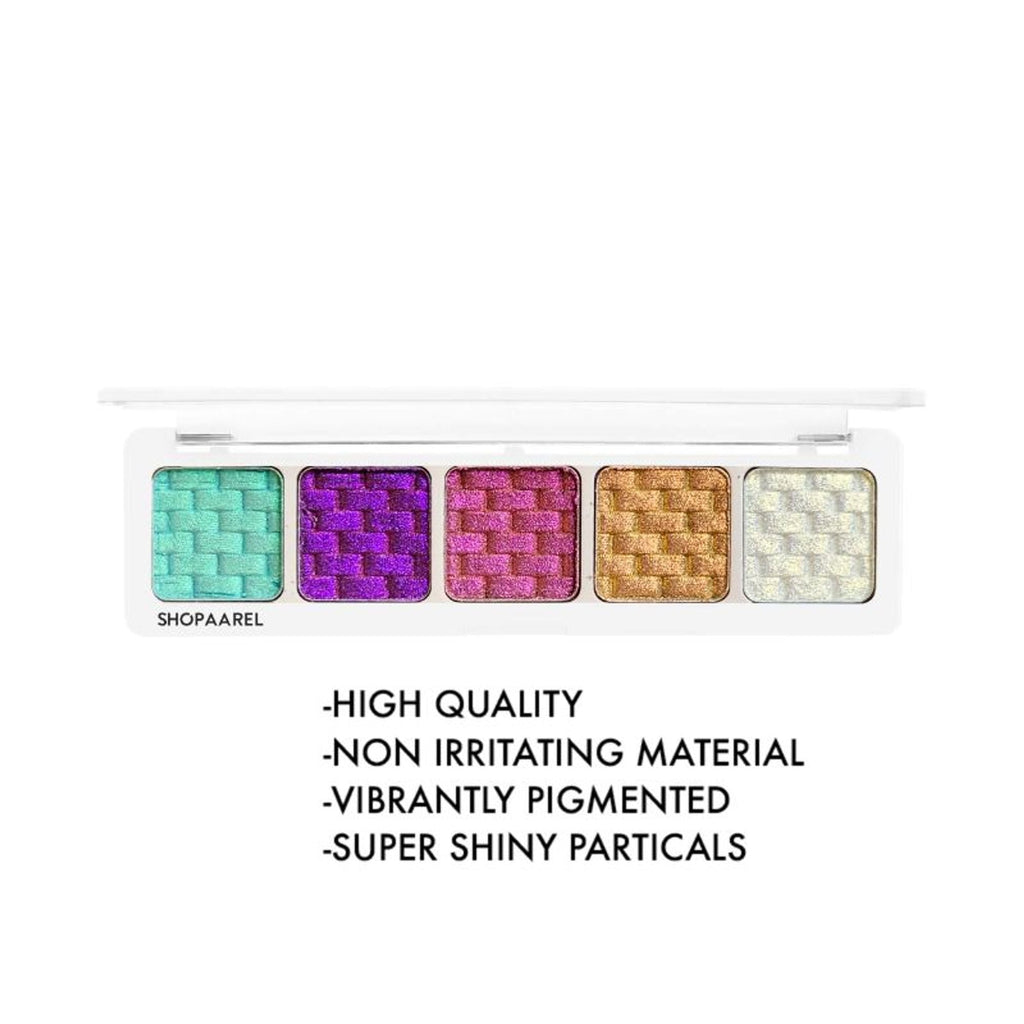Shopaarel Sparkle 5 Color Eyeshadow - Phonex - Crystal | Grocsy