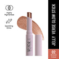 Swiss Beauty Jelly Verse Glow Eyeshadow Stick , Rich Color Payoff, Crease-Proof - Bronzed Eclipse | Grocsy