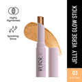 Swiss Beauty Jelly Verse Glow Eyeshadow Stick , Rich Color Payoff, Crease-Proof - Solar Flash | Grocsy