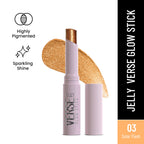Swiss Beauty Jelly Verse Glow Eyeshadow Stick , Rich Color Payoff, Crease-Proof - Solar Flash | Grocsy