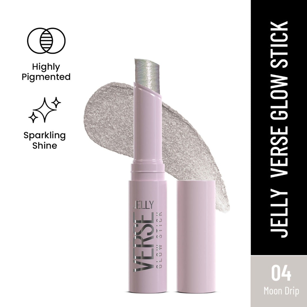Swiss Beauty Jelly Verse Glow Eyeshadow Stick , Rich Color Payoff, Crease-Proof - Moon Drip | Grocsy
