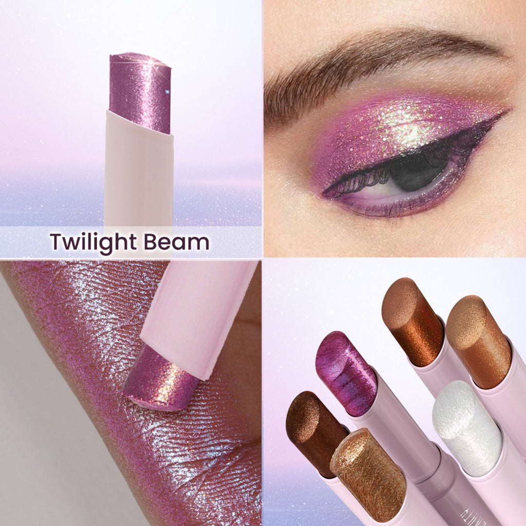 Swiss Beauty Jelly Verse Glow Eyeshadow Stick , Rich Color Payoff, Crease-Proof - Twilight Beam | Grocsy