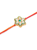 Designer kundan Rakhi - Ruby Raang | Grocsy