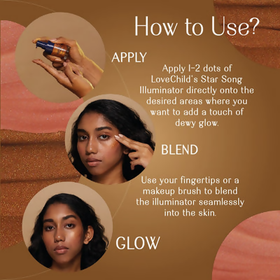 LoveChild By Masaba Gupta Sparkling Peach Face Illuminator | Grocsy