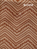 Black And Chikoo Colour Block Print Pure Mulmul Cotton Saree By Gayathri Reddy Designer Studio | Grocsy