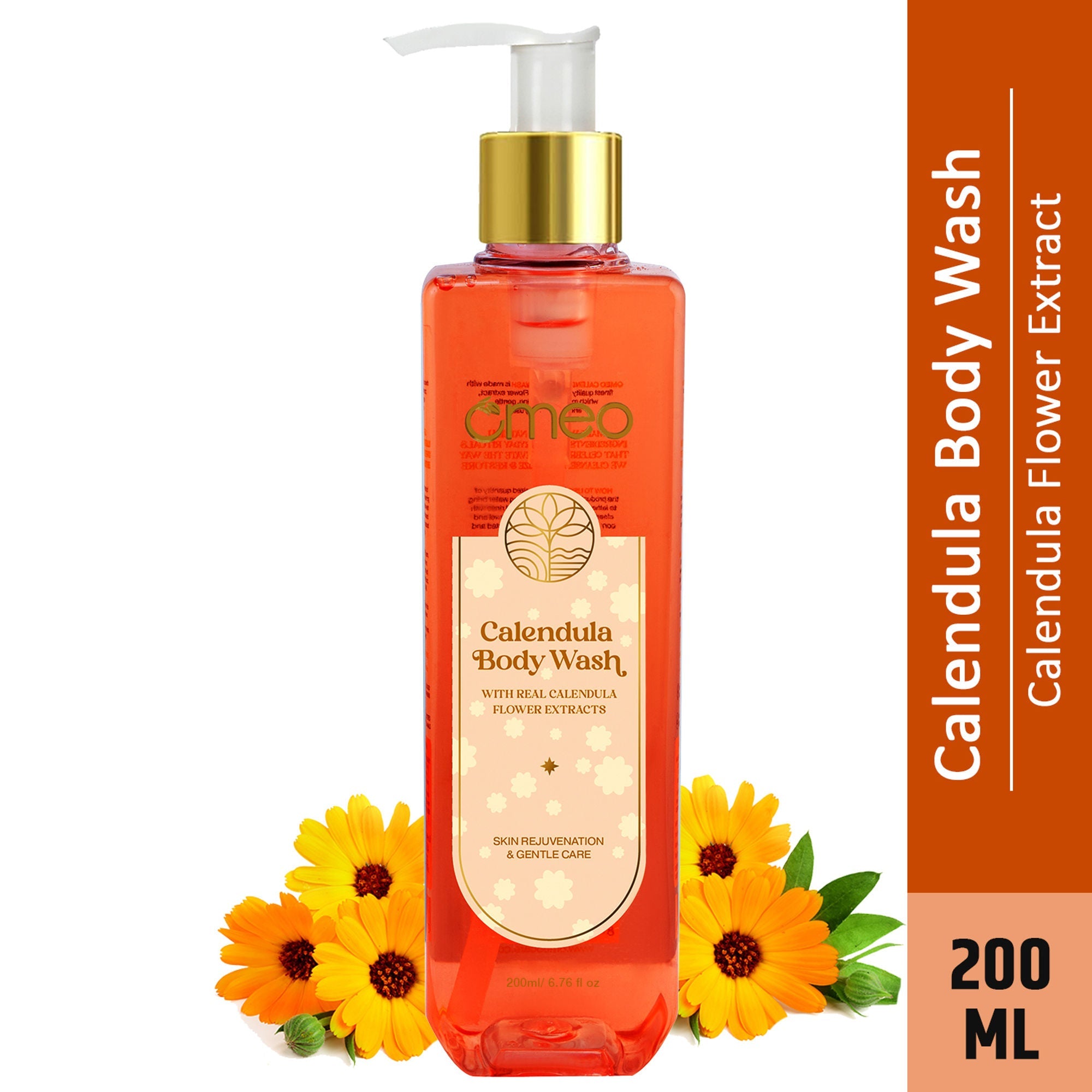 Omeo Calendula Body Wash Gentle Cleansing, Soft Nourshing Body Wash | Grocsy