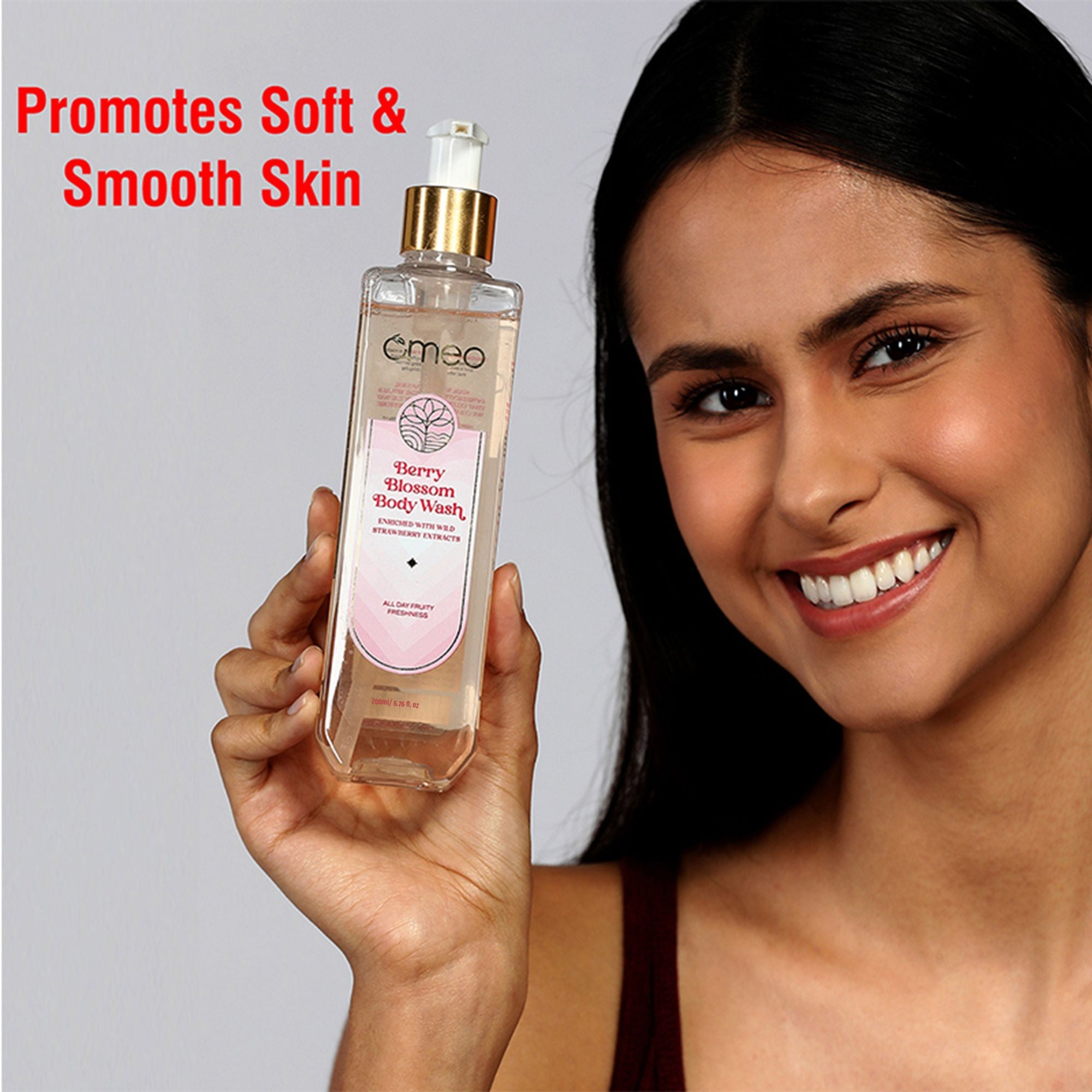Omeo Berry Blossom Body Wash - Gentle Cleansing, Soft Nourshing Body Wash | Grocsy