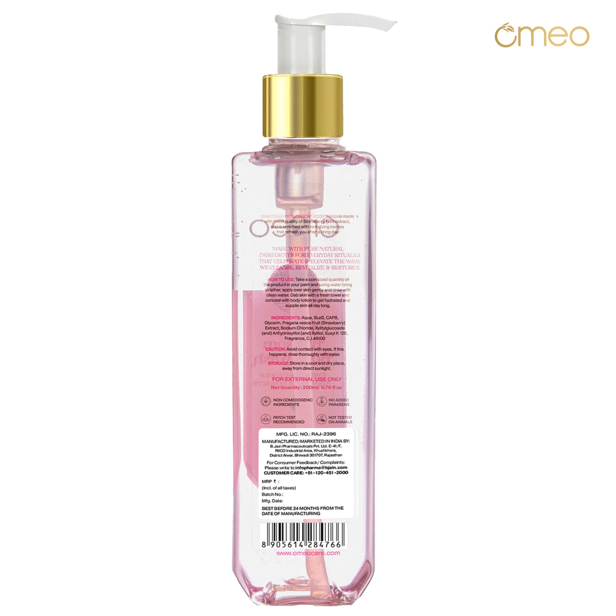 Omeo Berry Blossom Body Wash - Gentle Cleansing, Soft Nourshing Body Wash | Grocsy