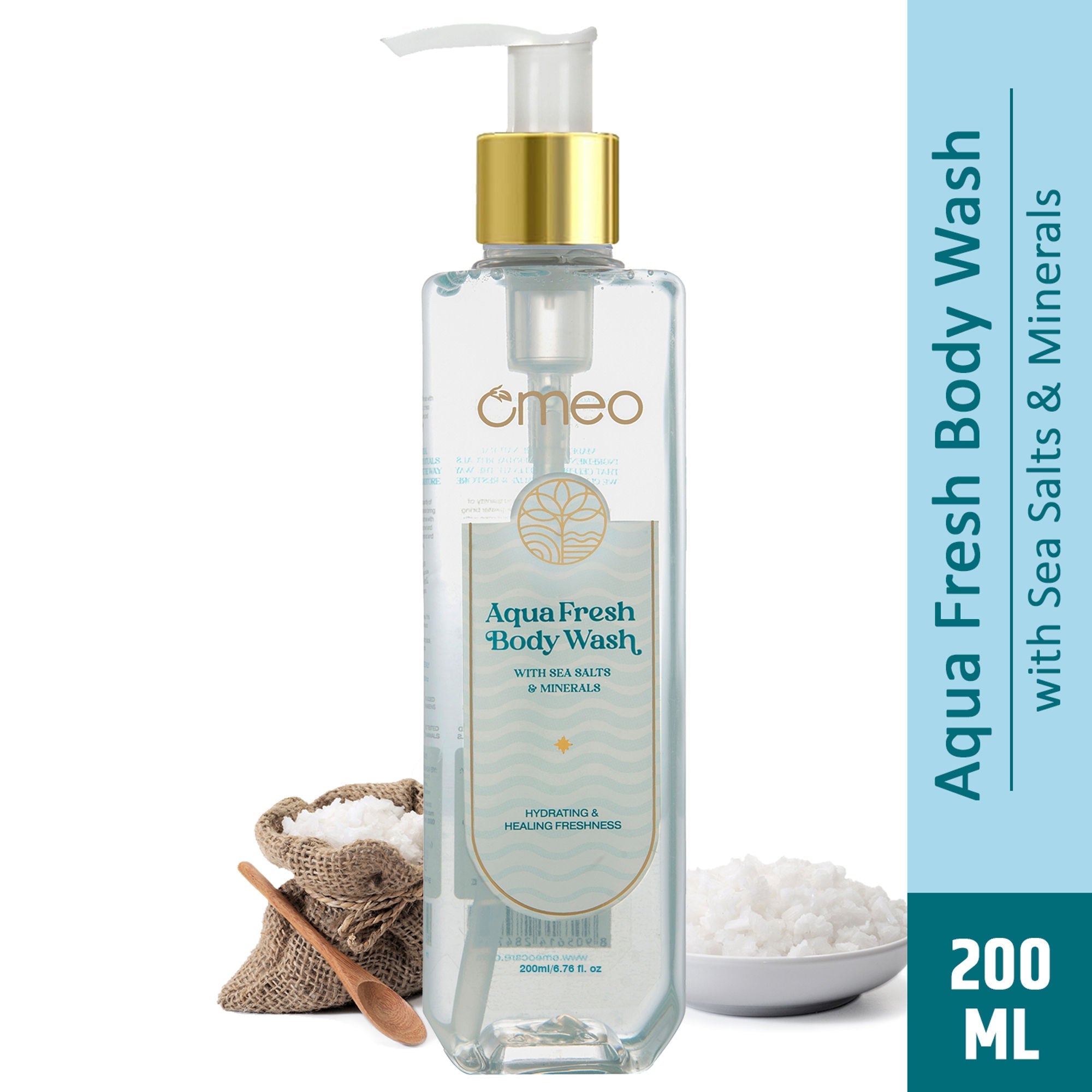 Omeo Aqua Fresh Body Wash - Gentle Cleansing, Soft Nourshing Body Wash | Grocsy