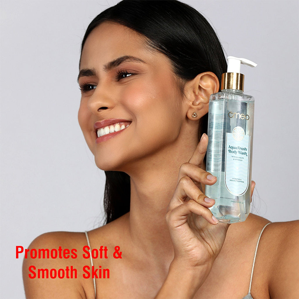 Omeo Aqua Fresh Body Wash - Gentle Cleansing, Soft Nourshing Body Wash | Grocsy