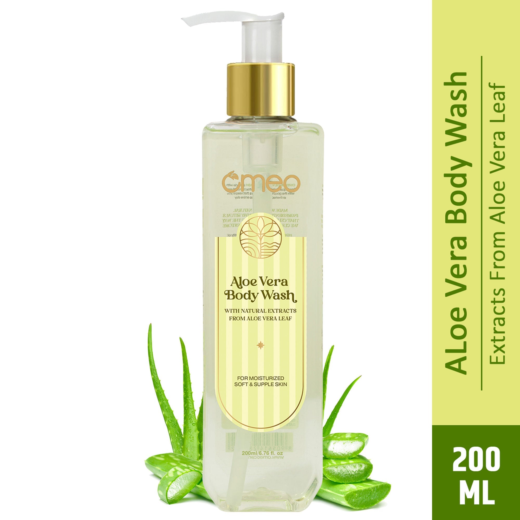 Omeo Aloe Vera Body Wash - Gentle Cleansing, Soft Nourshing Body Wash | Grocsy