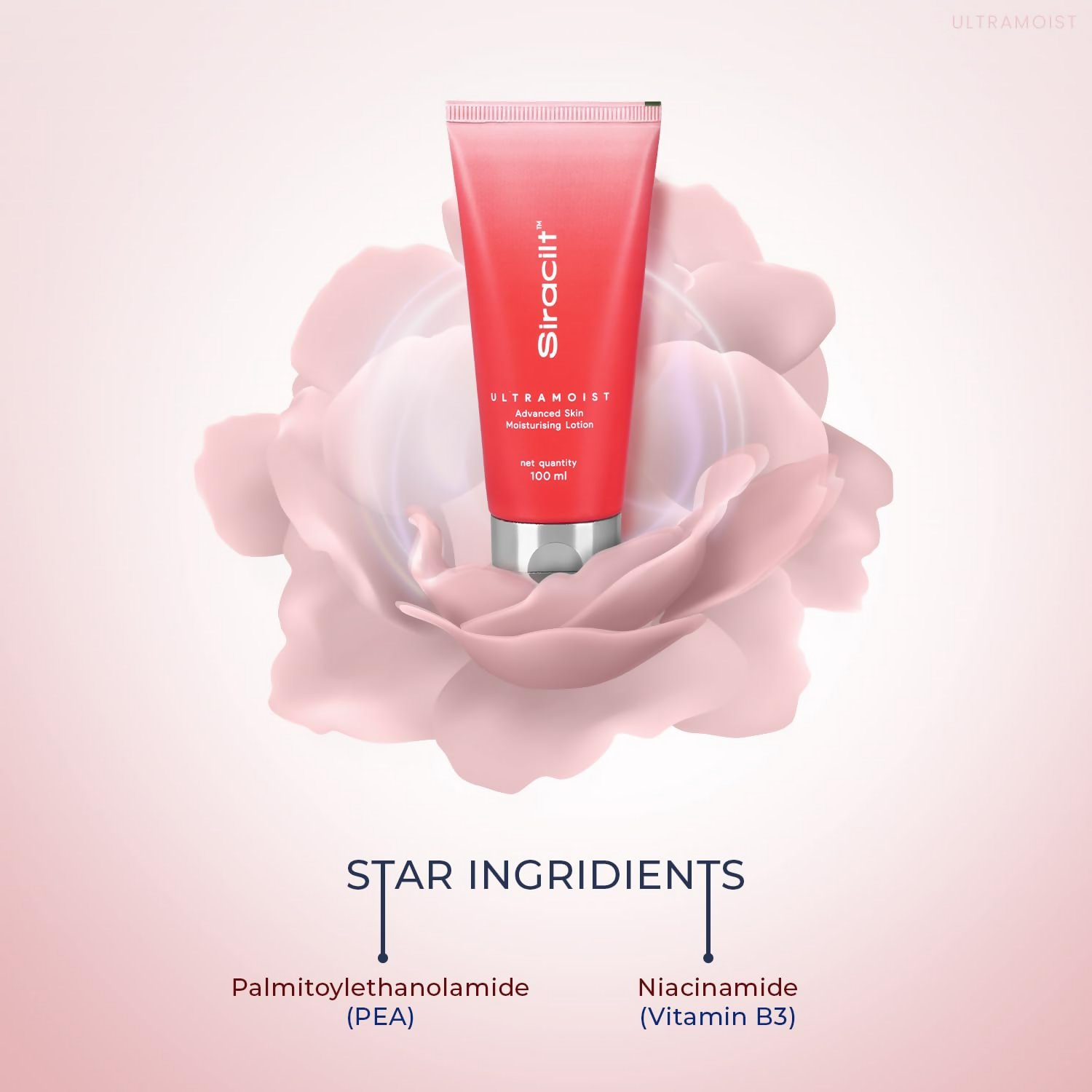 Siracilt-Ultramoist Lotion Advanced Skin Moisturiser With Pea And Niacinamide (Vitamin B3) | Grocsy