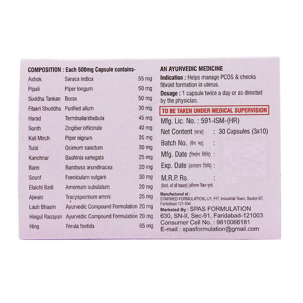 Prachin Fybrocyst Red And White Capsules For Women | Grocsy