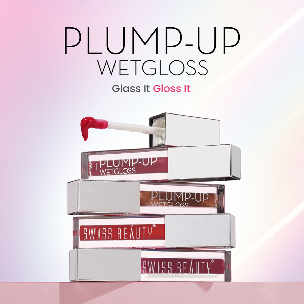 Swiss Beauty Plump Up Wet Lip Gloss For Glossy And Fuller Lips - 6 Spicy Cinnamon | Grocsy