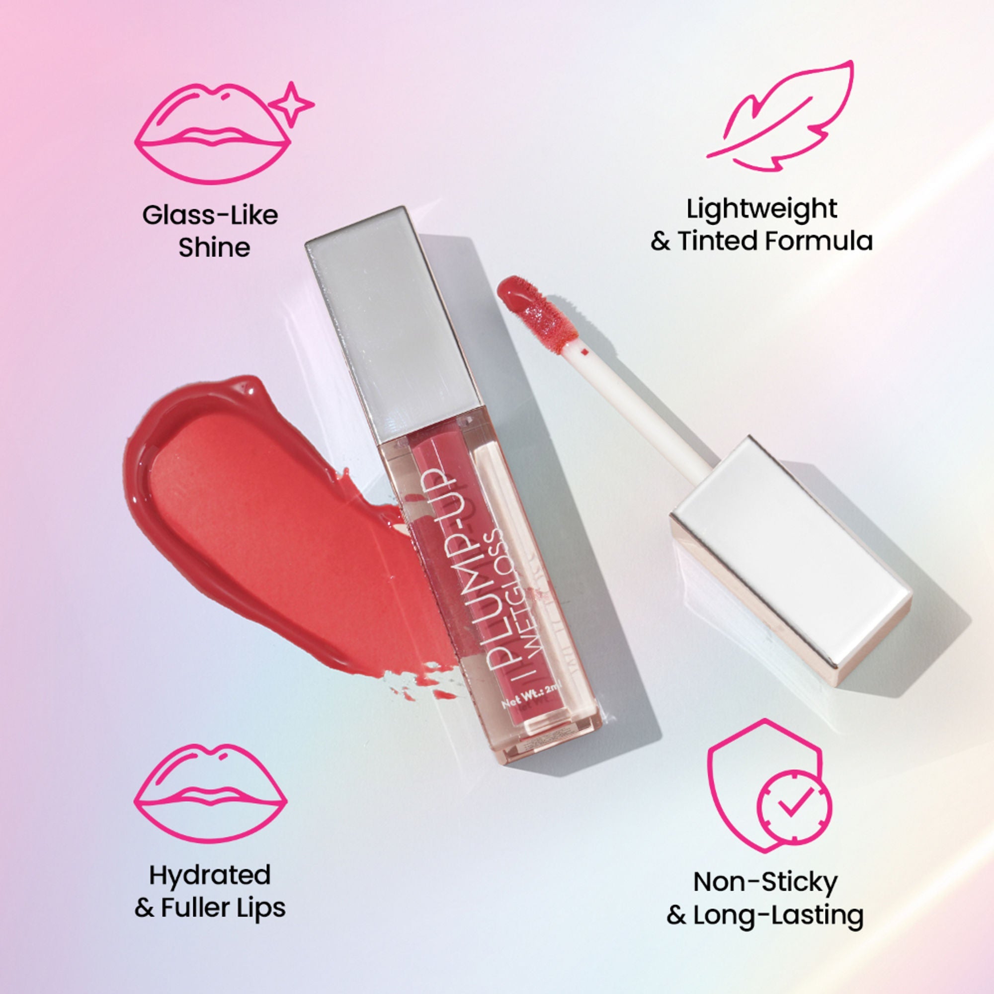 Swiss Beauty Plump Up Wet Lip Gloss For Glossy And Fuller Lips - 10 Popsicle | Grocsy