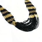 Mominos Fashion Johar Kamal Handicraft Finish Beads Work Long Necklace For Women (Black /Golden) | Grocsy