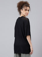 MKH Typography Printed Relaxed Fit Sheer Dri-FIT T-shirt | Grocsy