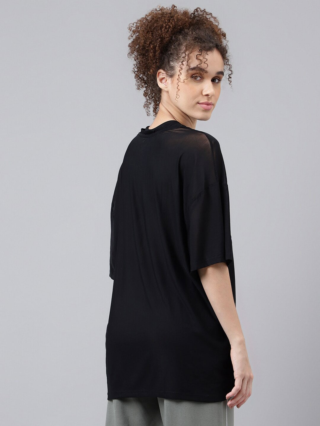 MKH Typography Printed Relaxed Fit Sheer Dri-FIT T-shirt | Grocsy