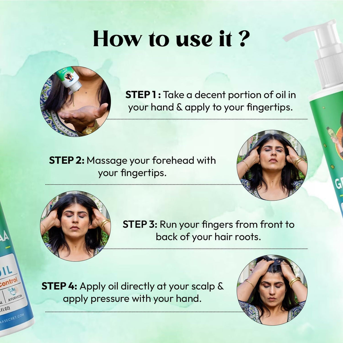 Nidhi's Grandmaa Secret 13 Herbs Hair Oil Handmade Natural Hair Oil With Coconut Oil, Curry Leaves & More Hair Fall Control Oil For Dry Damaged Hair | Grocsy