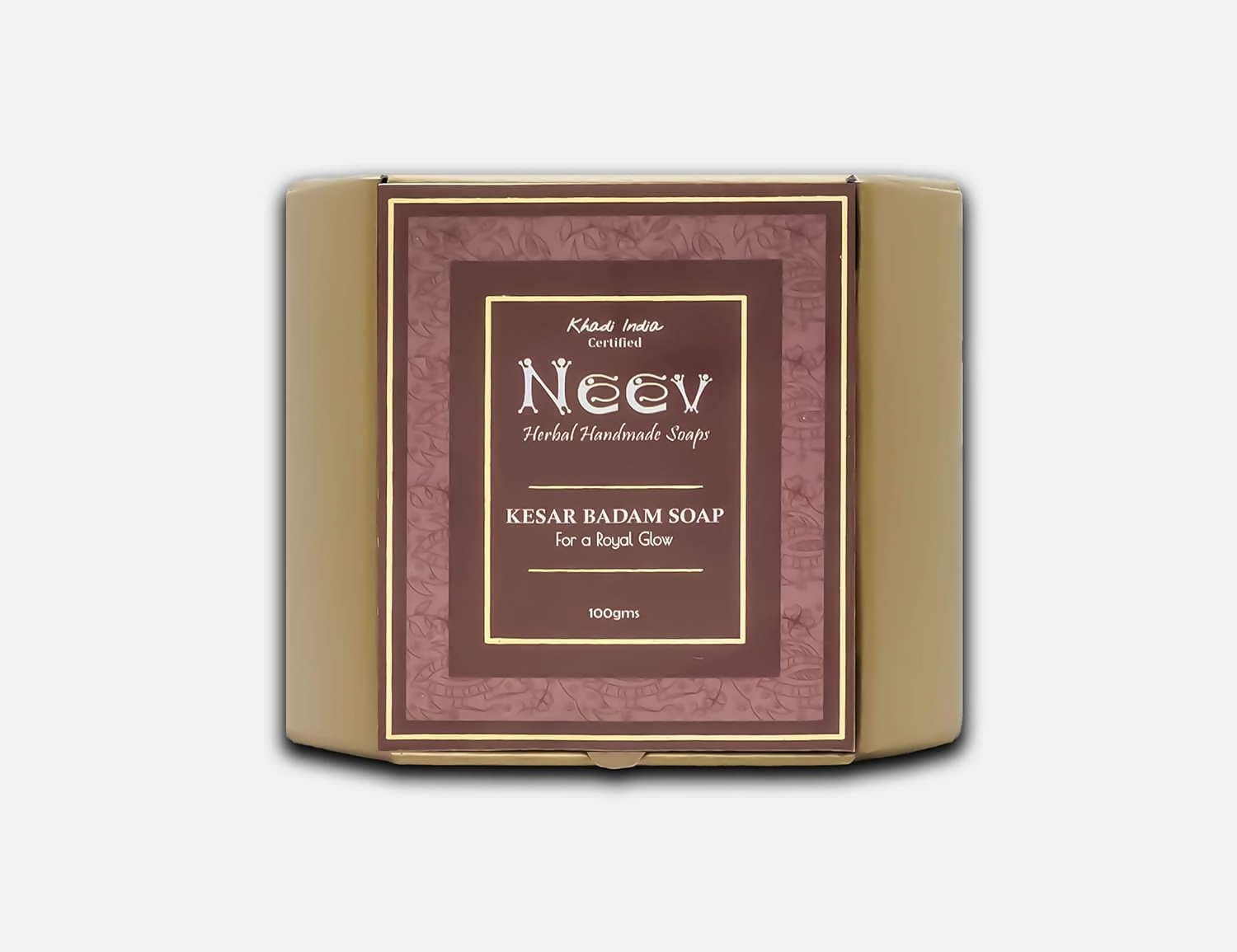Neev Herbal Handmade Soap Kesar Badam Soap For A Royal Glow | Grocsy