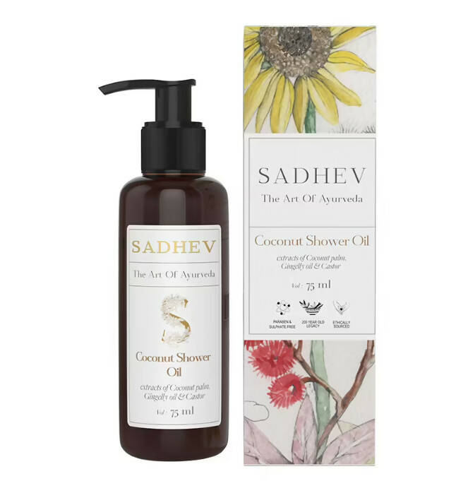 Sadhev Ayurvedic Coconut Shower Oil | Grocsy