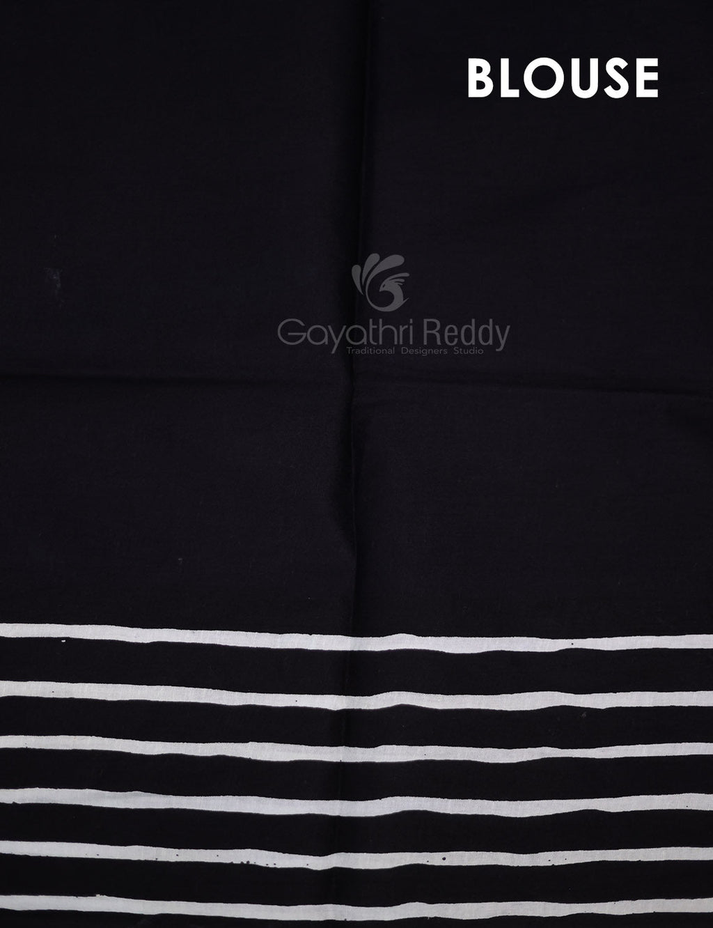 Cream And Black Colour Combo With Waves Print Pure Mulmul Cotton Saree By Gayathri Reddy Designer Studio | Grocsy