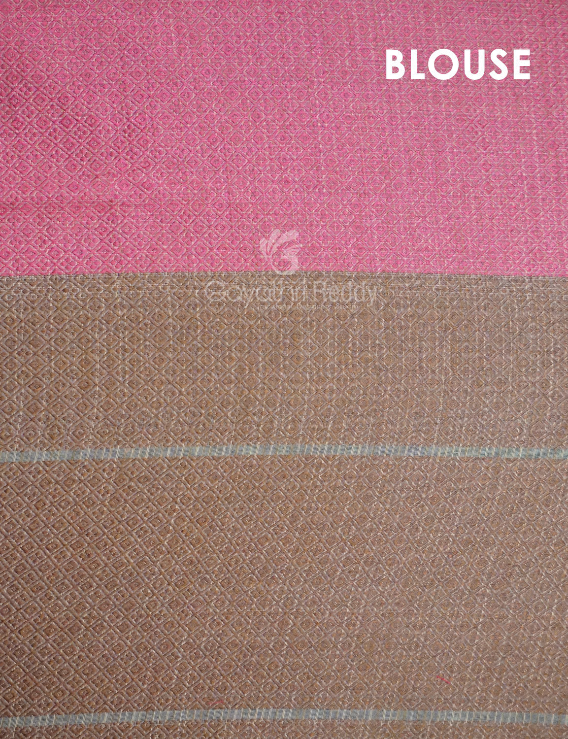 Combo of Cream and Pink with Floral Buttes Banarasi Munga Kota Saree By Gayathri Reddy Designer Studio | Grocsy