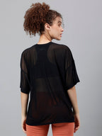 MKH Typography Printed Relaxed Fit Dri-FIT T-shirt | Grocsy