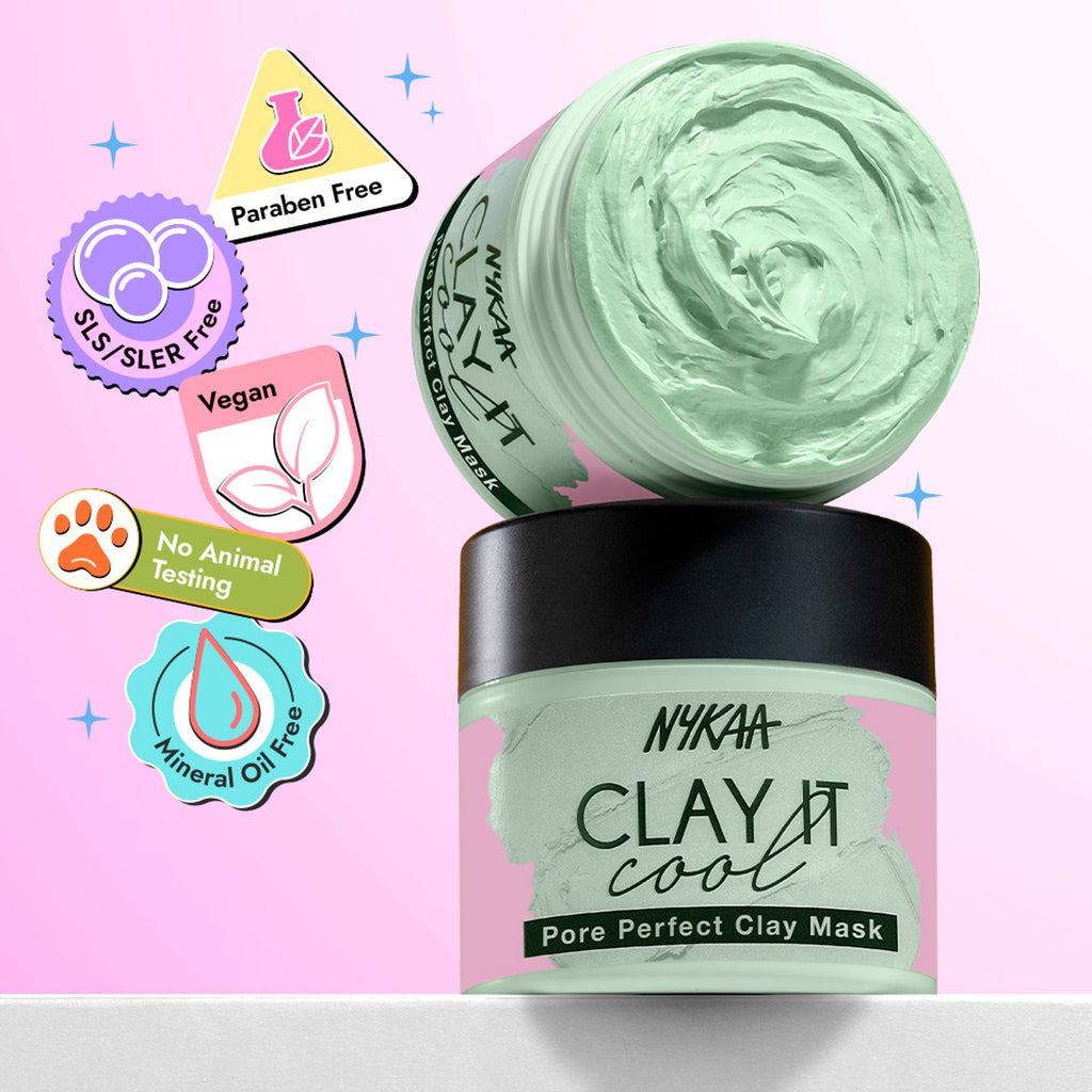 Nykaa Clay It Cool Clay Mask - Pore Perfect | Grocsy
