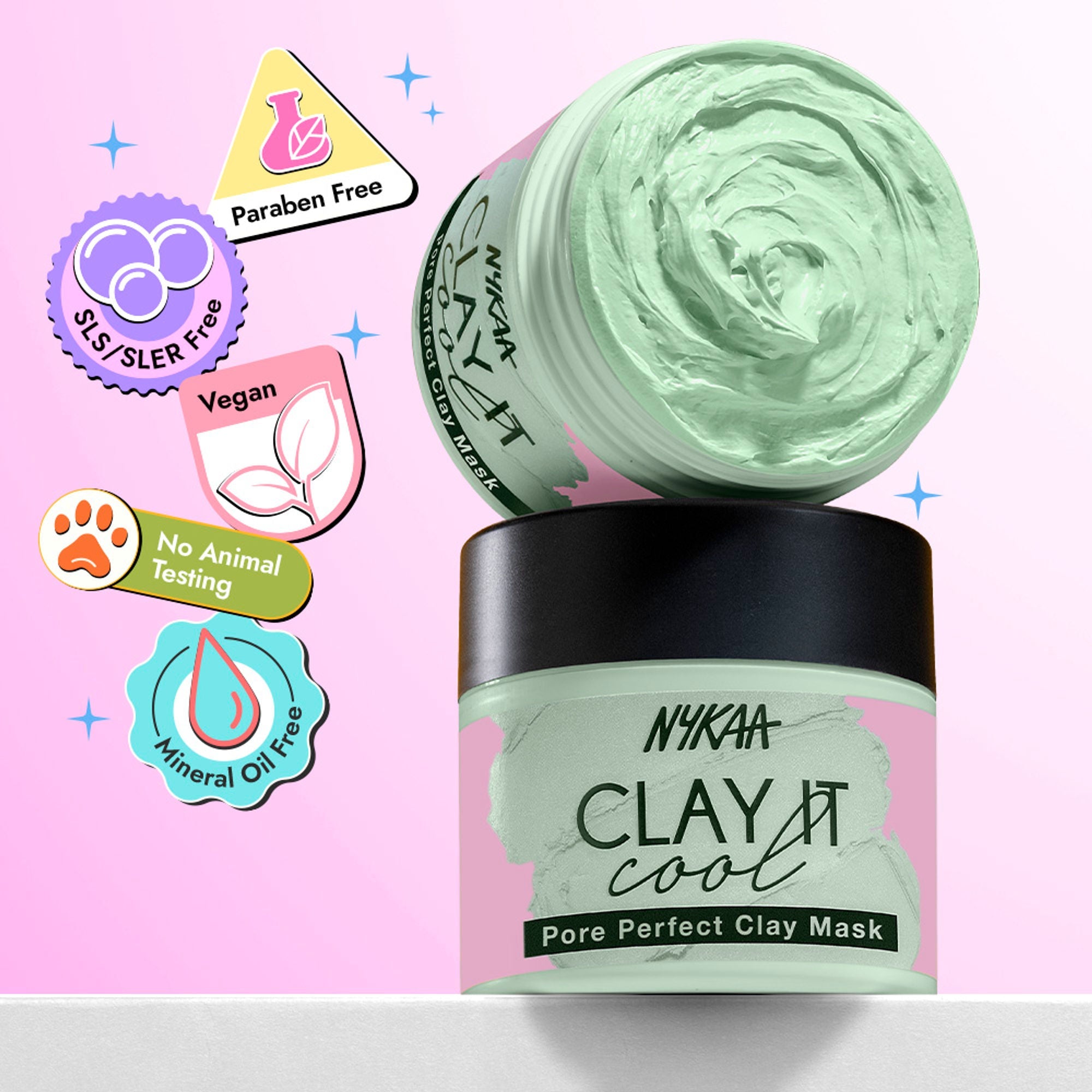 Nykaa Clay It Cool Clay Mask - Pore Perfect | Grocsy