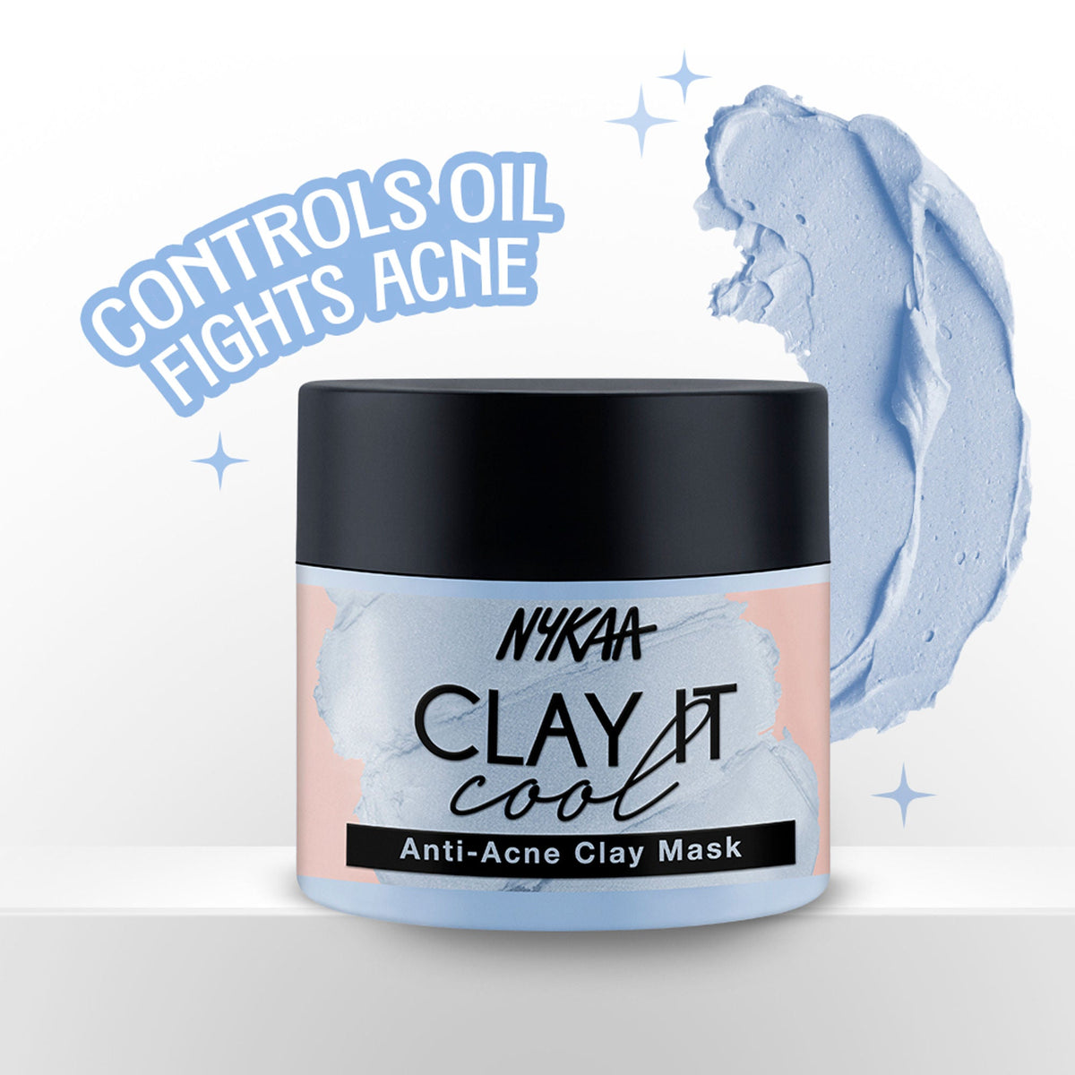 Nykaa Clay It Cool Clay Mask - Anti-Acne | Grocsy