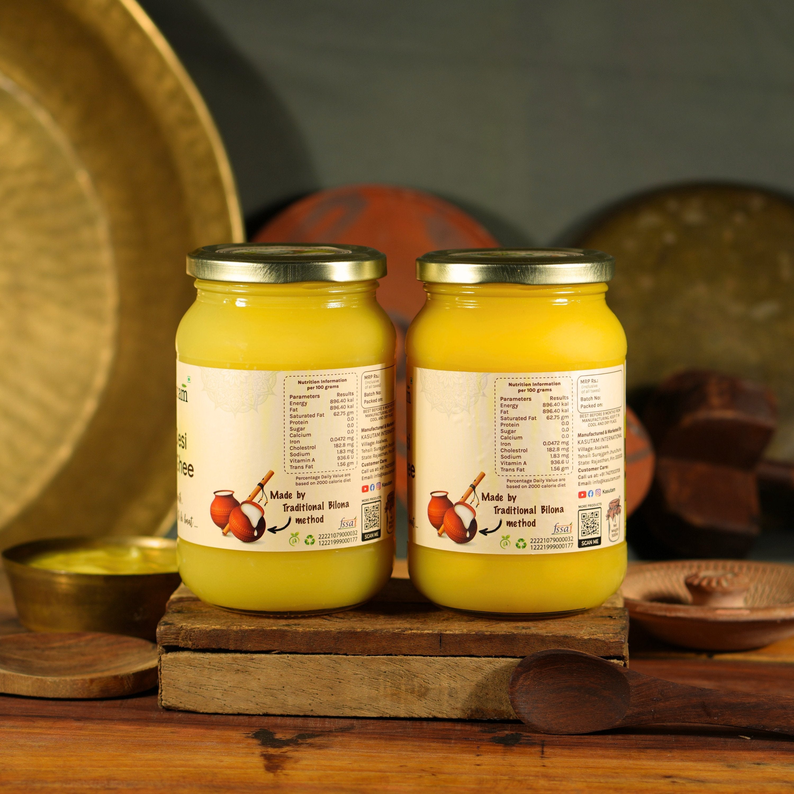 Kasutam A2 Desi Cow Bilona Ghee | Grocsy