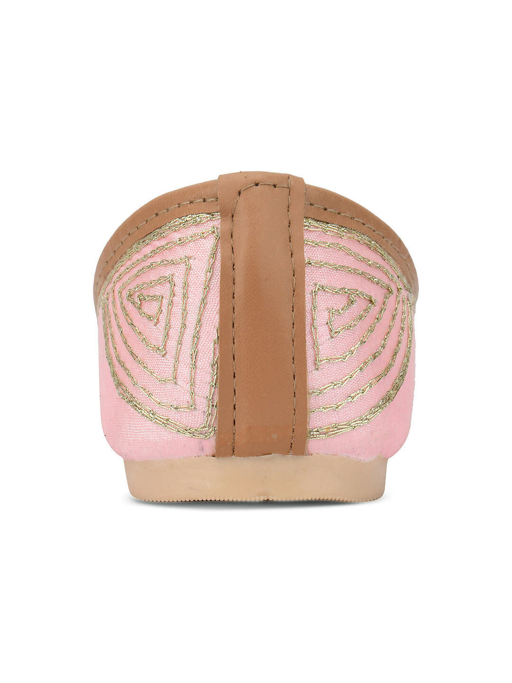Desi Colour Women Indian Ethnic Footwear-Pink Pearl | Grocsy