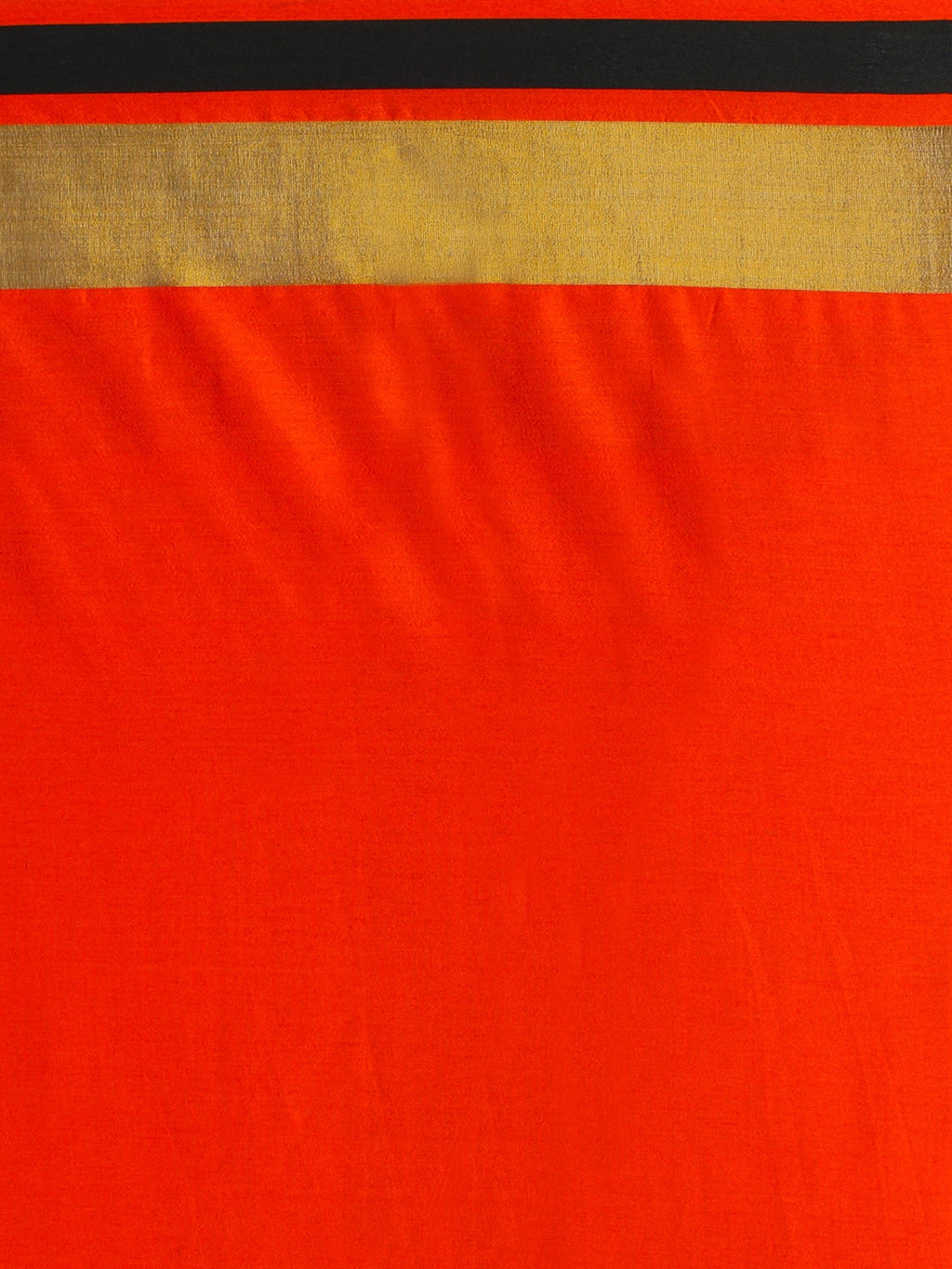 Saree Mall Red & Gold-Toned Silk Cotton Colourblocked Kanjeevaram Saree | Grocsy