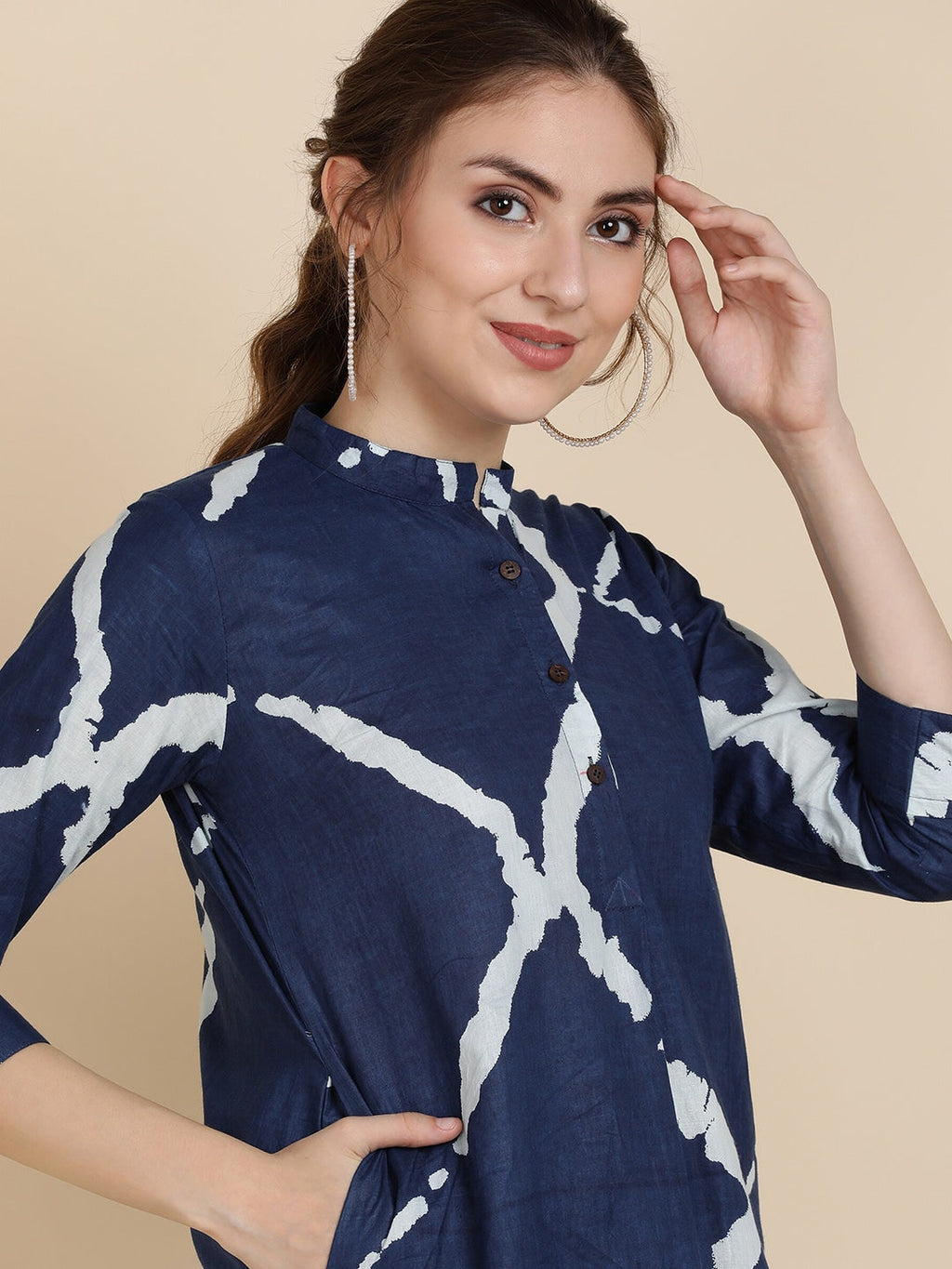 Sangria Dyed Pure Cotton Kurta With Salwar | Grocsy