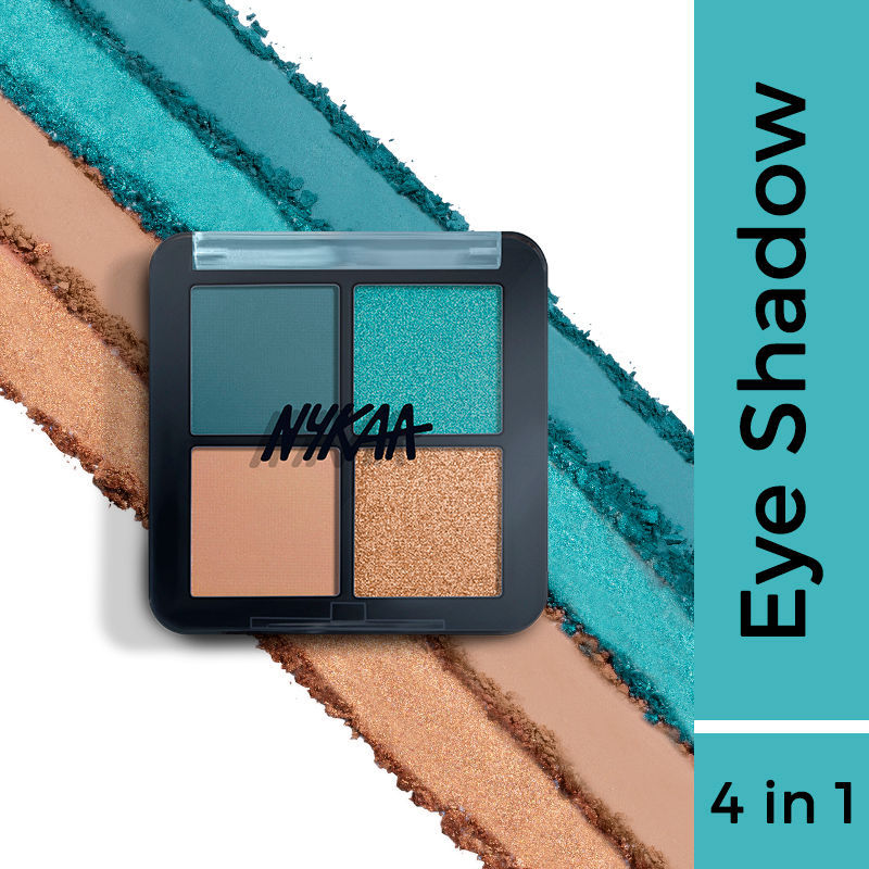 Nykaa Cosmetics Eyes On Me! 4 In 1 Quad Eyeshadow Palette | Grocsy